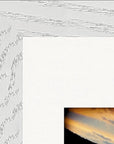 Cosmic Reflections Framed print 21x29.7 cm / 8x12" White frame corner detail