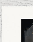 Never too Late Framed print 21x29.7 cm / 8x12" White frame corner detail