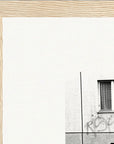 The Urban Matrix Framed print 21x29.7 cm / 8x12" Wood frame corner detail