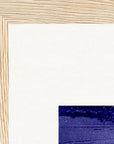 The Unwritten Path Framed print 21x29.7 cm / 8x12" Wood frame corner detail