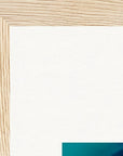 Around and Around Framed print 21x29.7 cm / 8x12" Wood frame corner detail