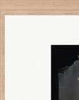 Never too Late Framed print 21x29.7 cm / 8x12" Wood frame corner detail