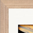 Cosmic Reflections Framed print 21x29.7 cm / 8x12" Wood frame corner detail