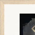 Never too Late Framed print 21x29.7 cm / 8x12" Wood frame corner detail