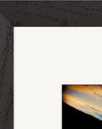 Cosmic Reflections Framed print 27x35 cm / 11x14″ Black frame corner detail