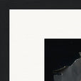 Never too Late Framed print 27x35 cm / 11x14″ Black frame corner detail