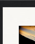 Cosmic Reflections Framed print 27x35 cm / 11x14″ Black frame corner detail