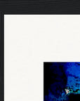 Web of Colours Framed print 27x35 cm / 11x14″ Black frame corner detail
