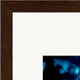 Bubbles and Sky Sticks Framed print 27x35 cm / 11x14″ Dark wood frame corner detail