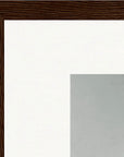 Everyday Hero Framed print 27x35 cm / 11x14″ Dark wood frame corner detail