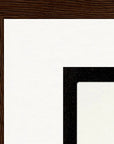 Little Secret Framed print 27x35 cm / 11x14″ Dark wood frame corner detail