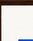 Nocturne Velvet Framed print 27x35 cm / 11x14″ Dark wood frame corner detail