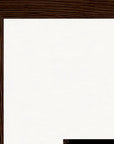 Face It Framed print 27x35 cm / 11x14″ Dark wood frame corner detail