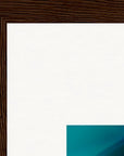 Around and Around Framed print 27x35 cm / 11x14″ Dark wood frame corner detail