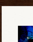 Web of Colours Framed print 27x35 cm / 11x14″ Dark wood frame corner detail