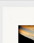 Cosmic Reflections Framed print 27x35 cm / 11x14″ White frame corner detail