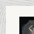 Never too Late Framed print 27x35 cm / 11x14″ White frame corner detail