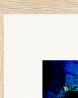 Web of Colours Framed print 27x35 cm / 11x14″ Wood frame corner detail