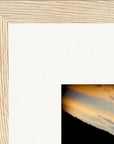 Cosmic Reflections Framed print 27x35 cm / 11x14″ Wood frame corner detail