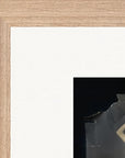 Never too Late Framed print 27x35 cm / 11x14″ Wood frame corner detail