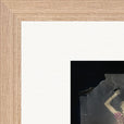 Never too Late Framed print 27x35 cm / 11x14″ Wood frame corner detail
