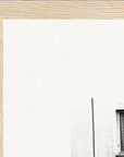 The Urban Matrix Framed print 27x35 cm / 11x14″ Wood frame corner detail