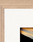 Cosmic Reflections Framed print 27x35 cm / 11x14″ Wood frame corner detail