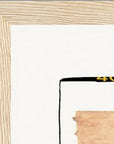 Kiss My Ass Framed print 27x35 cm / 11x14″ Wood frame corner detail