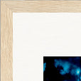 Bubbles and Sky Sticks Framed print 27x35 cm / 11x14″ Wood frame corner detail
