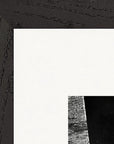 This is Where He Stood Framed print 28x43 cm / XL (11x17″) Black frame corner detail