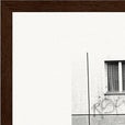 The Urban Matrix Framed print 28x43 cm / XL (11x17″) Dark wood frame corner detail