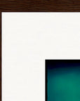 Dancing Cowboy Framed print 28x43 cm / XL (11x17″) Dark wood frame corner detail