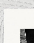 This is Where He Stood Framed print 28x43 cm / XL (11x17″) White frame corner detail