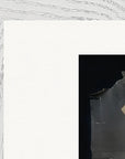 Never too Late Framed print 28x43 cm / XL (11x17″) White frame corner detail