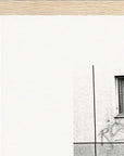 The Urban Matrix Framed print 28x43 cm / XL (11x17″) Wood frame corner detail