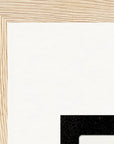 Little Secret Framed print 28x43 cm / XL (11x17″) Wood frame corner detail