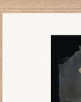 Never too Late Framed print 28x43 cm / XL (11x17″) Wood frame corner detail