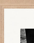 This is Where He Stood Framed print 28x43 cm / XL (11x17″) Wood frame corner detail