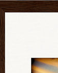 Cosmic Reflections Framed print A3 (29.7 x 42 cm) Dark wood frame corner detail
