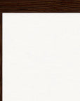 Face It Framed print A3 (29.7 x 42 cm) Dark wood frame corner detail