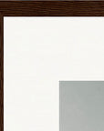 Everyday Hero Framed print A3 (29.7 x 42 cm) Dark wood frame corner detail