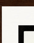 Little Secret Framed print A3 (29.7 x 42 cm) Dark wood frame corner detail