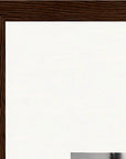 Synch'd Hands Framed print A3 (29.7 x 42 cm) Dark wood frame corner detail