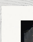 Never too Late Framed print A3 (29.7 x 42 cm) White frame corner detail
