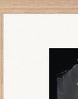 Never too Late Framed print A3 (29.7 x 42 cm) Wood frame corner detail