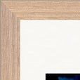 Bubbles and Sky Sticks Framed print A3 (29.7 x 42 cm) Wood frame corner detail