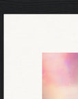 Indigo Sky Framed print 30x30 cm / 12x12″ Black frame corner detail