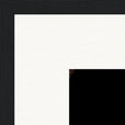 Face It Framed print 30x30 cm / 12x12″ Black frame corner detail