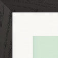Lacey Leg Framed print 30x30 cm / 12x12″ Black frame corner detail