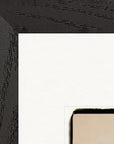 Hat On Framed print 30x30 cm / 12x12″ Black frame corner detail
